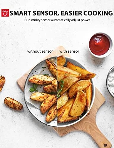 Best Pirce ๐ TOSHIBA ML-EM45PIT(SS) Countertop Microwave Oven With Inverter Technology, Kitchen Essentials, Smart Sensor, Auto Defrost, 1.6 Cu Ft, 13.6" Removable Turntable, 33lb.&1350W, Stainless Steel โญ - Image 4