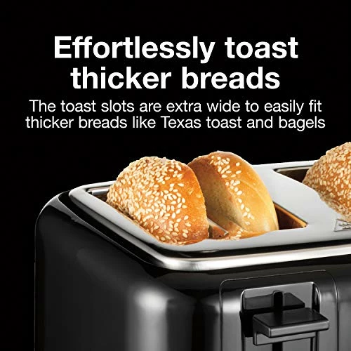 New π Proctor Silex 4 Slice Toaster With Extra Wide Slots, Cool-Touch Walls, Shade Selector, Toast Boost, Auto Shut-off And Cancel Button, Black (24215PS) βοΈ