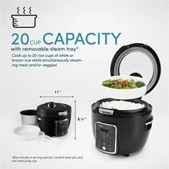 Flash Sale ✔️ Aroma Professional ARC-1230B Grain, Oatmeal,Slow Cooker, Saute, Steam, Timer, 10 Cup Uncooked/20 Cup Cooked, Black 🔥