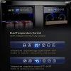 Brand new 😉 AAOBOSI 24 Inch Wine And Beverage Refrigerator - 19 Bottles & 57 Cans Capacity Wine Cooler With Dual Zone - Wine Fridge Built In Counter Or Freestanding - 2 Safety Locks And Blue Interior Light ✔️