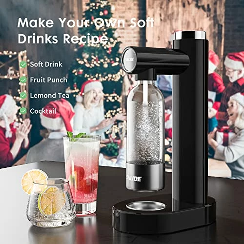 Coupon 🎉 SNLIDE Soda Maker, Soda Water Machine With 1000ML Pet Bottle & DIY Stickers, Easy To Operate, Sparkling Water Maker For Home, With One 60L CO2 Exchange Carbonator ✨ - Image 2