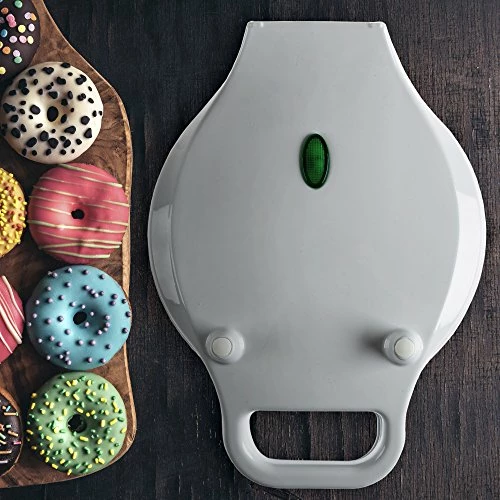 Top 10 π Chef Buddy Mini Donut Maker, Durable, Nonstick Easy To Use Mini Baking Machine - Cooks 7 Mini Doughnuts At A Time - Glazed, Frosted With Sprinkles, Nuts, Or Vegan Donuts, & More, (White) π - Image 2