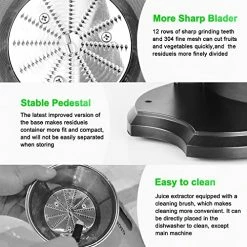 Best reviews of 🥰 Juicer Machines, HERRCHEF 600W Juice Extractor With 3'' Wide Mouth, 2 Speed Stainless Steel Compact Centrifugal Juicer For Vegetable And Fruit Easy To Clean, With Anti-drip, BPA-Free 🔔