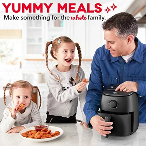 Wholesale ๐ DASH Tasti-Crispโข Electric Air Fryer Oven Cooker With Temperature Control, Non-Stick Fry Basket, Recipe Guide + Auto Shut Off Feature, 1000-Watt, 2.6Qt, Black ๐ฏ - Image 3