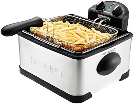Discount 👍 Chefman 4.5L Dual Cook Pro Deep Fryer With Basket Strainer And Removable Divider, Jumbo XL Size, Adjustable Temp & Timer, Perfect For Chicken, Fries, Chips And More, Easy To Clean, Stainless Steel 🌟 - Image 7