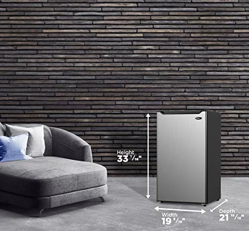 Flash Sale 🤩 Danby DCR044B1SLM-6 4.4 Cu.Ft. Compact Refrigerator With Chiller-Mini Fridge For Bar, Dorm, Basement, Den, Kitchen, Or Living Room, Stainless Steel 🎉 - Image 3