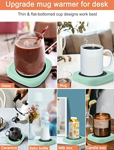 Top 10 🎁 OTSPOVE Coffee Mug Warmer - Smart Coffee Warmer For Desk - Mug Warmer With 2 Temperature Settings - Auto Shut Off Coffee Cup Warmer Electric Beverage Heating Plate For Coffee Tea Milk And Green (NO Cup) 😍 - Image 4