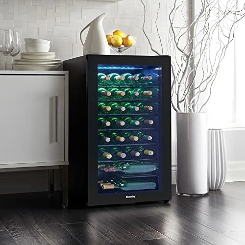 Cheap 🥰 Danby DWC036A2BDB-6 3.3 Cu. Ft. Free Standing Wine Cooler, Holds 36 Bottles, Single Zone Drinks Fridge With Glass Door-Beverage Chiller For Kitchen, Home Bar, In Black 🤩 - Image 3
