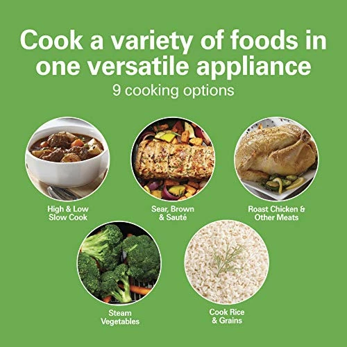 Top 10 โ Hamilton Beach 9-in-1 Slow Cooker For Sear, Saute, Steam, Rice, 6qt Nonstick Crock, Digital Electric, Stainless Steel (33065) ๐งจ - Image 2