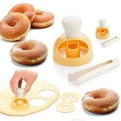 Brand new ⭐ YOOUSOO 2 Pack Donut Cutters Set 3 Inch,Cookie Cutter Round For Baking Donut Mould Maker Plastic With Dipping Plier, Cake Mold Biscuit Cutter Non-Stick Mold Baking DIY Donut Tools ✨
