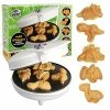 Outlet ❤️ Waffle Wow! Dinosaur Mini Waffle Maker- 5 Different Shaped Dinos In Minutes - Make Fun Jurassic Breakfast For Kids And Adults With Cool Novelty Pancakes, Electric Non-Stick Waffler Iron, Fun Gift For Holiday 💯
