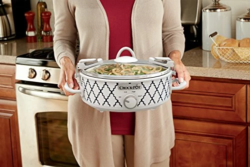 Best Pirce π Crock-Pot Crockpot 2.5-Quart Mini Casserole Crock Slow Cooker, White/Blue β - Image 4