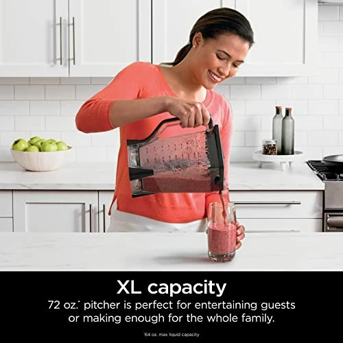 Buy 🎉 Ninja BL610 Professional 72 Oz Countertop Blender With 1000-Watt Base And Total Crushing Technology For Smoothies, Ice And Frozen Fruit, Black, 9.5 In L X 7.5 In W X 17 In H 😉 - Image 2