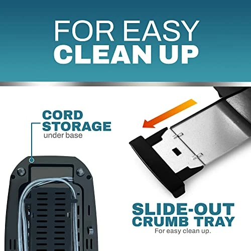 Coupon ๐ฏ Elite Gourmet ECT4829B Long Slot 4 Slice Toaster, 6 Toast Settings Toaster Defrost, Reheat, Cancel Functions, Slide Out Crumb Tray, Extra Wide Slots For Bagels Waffles, Black ๐คฉ - Image 3