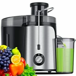 Best Sale ⌛ ZNOAV Juicer Machine, 600W Juicer With 3.5” Big Mouth For Whole Fruits And Veg, Juice Extractor With 3 Speeds, BPA Free, Easy To Clean Orange 🔔