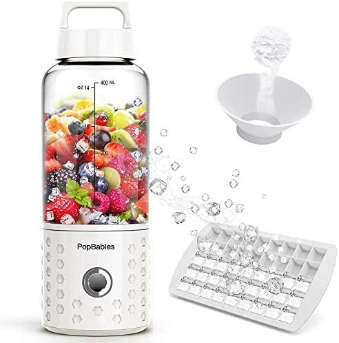 Best deal ๐ PopBabies Portable Blender, Personal Blender, Smoothie Blender For Shakes With USB Rechargeable Blender Bottle Corolina Blu ๐ - Image 10