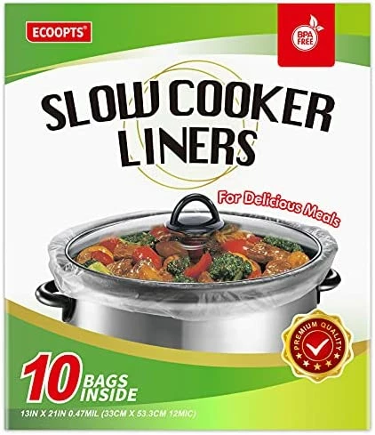 Flash Sale โ๏ธ ECOOPTS Slow Cooker Liners Disposable Cooking Bags Large Size Pot Liners Fit 4QT To 8.5QT Suitable For Oval & Round Pot (20 BAGS) ๐ - Image 7