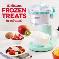 Brand new ⭐ DASH Shaved Ice Maker + Slushie Machine With Stainless Steel Blades For Snow Cone, Margarita + Frozen Cocktails, Organic, Sugar Free, Flavored Healthy Snacks For Kids & Adults - Aqua ❤️