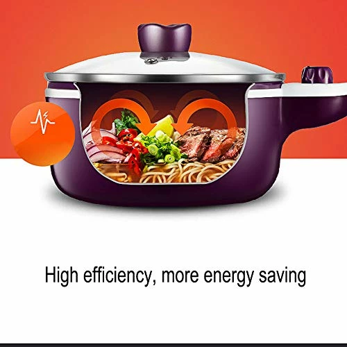 Cheap โ๏ธ SHIEM Mini Electric Wok 1 Liter, 800-watt Extended Anti-Scald Handle, Three-Hole Safety Power Cord At The Bottom Electric Frying Pan, Visualized Glass Cover, Purple ๐คฉ - Image 3