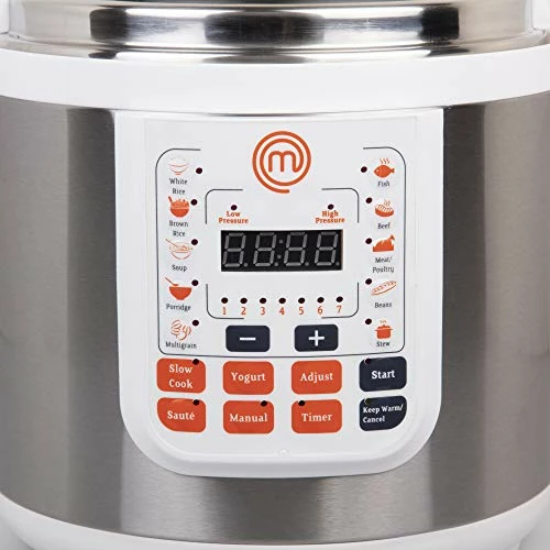Best deal π MasterChef 13-in-1 Pressure Cooker- 6 QT Electric Digital Instant MultiPot W 13 Programmable Functions- High And Low Pressure Slow Non-Stick Pot Cooking Warmer Options, LED Display, Delay Timer, Ric π - Image 4