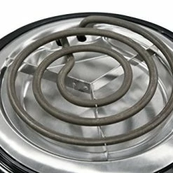 Buy 🔔 Elite Gourmet ESB-300X Single Countertop Coiled Burner, 1000 Watts Electric Hot Plate, Temperature Controls, Power Indicator Lights, Easy To Clean, Black ✔️