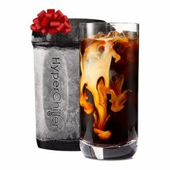 Hot Sale ✨ HyperChiller HC2 Patented Iced Coffee/Beverage Cooler, NEW, IMPROVED,STRONGER AND MORE DURABLE! Ready In One Minute, Reusable For Iced Tea, Wine, Spirits, Alcohol, Juice, 12.5 Oz, Black 🔥