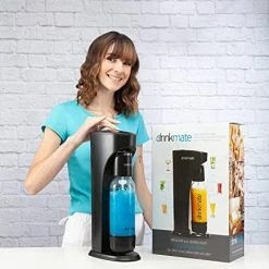 Wholesale 🎁 Drinkmate OmniFizz Sparkling Water And Soda Maker, Carbonates Any Drink, Special Bundle - Includes 60L CO2 Cylinder, Two Carbonation Bottles, And Fizz Infuser, Matte Blac 😉