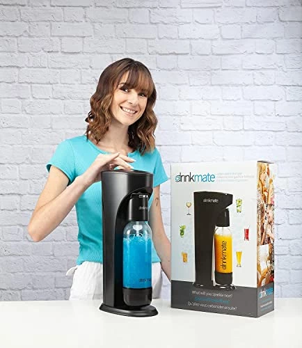 Wholesale ๐ Drinkmate OmniFizz Sparkling Water And Soda Maker, Carbonates Any Drink, Special Bundle - Includes 60L CO2 Cylinder, Two Carbonation Bottles, And Fizz Infuser, Matte Blac ๐
