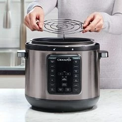 Wholesale ⌛ Crock-Pot 8-Quart Multi-Use XL Express Crock Programmable Slow Cooker And Pressure Cooker With Manual Pressure, Boil & Simmer, Black Stainless 😉