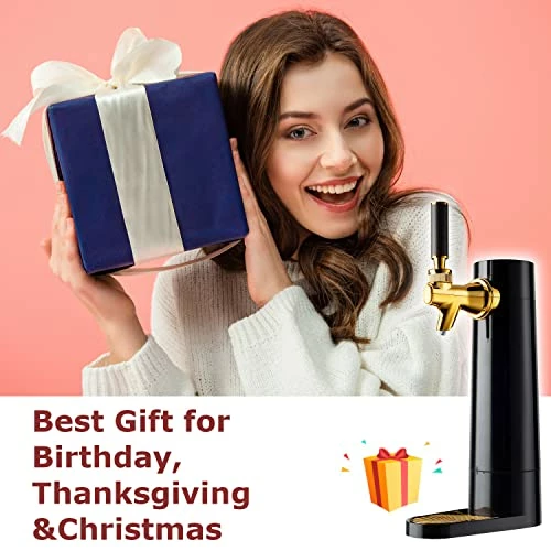 Discount ⌛ GREEN HOUSE Portable Beer Dispenser - Mini Kegerator For Home, Ultra Fine Foam Enhance & Keep Beer Taste Longer. Awesome Gifts For 🎂 Birthday, 👪 Thanksgiving & 🎁 Christmas 🎁 - Image 2