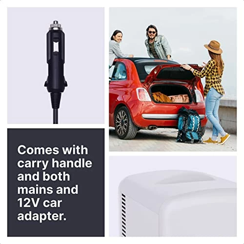 Hot Sale ✨ Living Enrichment Mini Fridge Chilling And Warming, Portable Compact Refrigerator AC/DC Power, 4L 6 Cans Capacity, For Skincare, Foods, Medications, Milk, Home And Travel - W 🎁 - Image 3