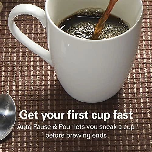 Best reviews of ๐ฅ Hamilton Beach Programmable Coffee Maker, 12 Cups, Front Access Easy Fill, Pause & Serve, 3 Brewing Options, Black (46310) ๐ - Image 4