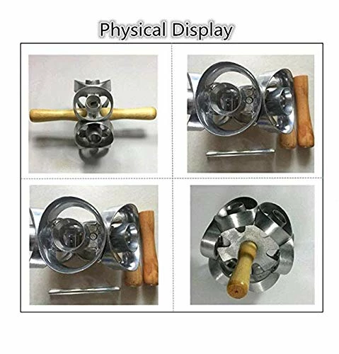 Wholesale π FCOZM Metal Revolving Donut Cutter Maker Machine Mold Pastry Dough Baking Roller For Cooking Baking,6 Shapes (1) π - Image 3