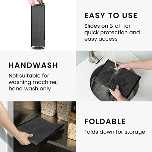 Outlet ๐ Kwmobile Cover Compatible With Soda Stream Terra - Cover Fabric Protective Case For Kitchen Appliance - Dark Grey ๐ฏ - Image 4