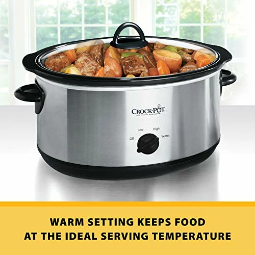 Top 10 โจ Crock-Pot Crockpot Large 8 Quart Slow Cooker With Mini 16 Ounce Food Warmer, Stainless Steel โ๏ธ - Image 4