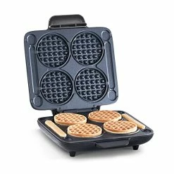 Cheap ⌛ DASH Multi Mini Waffle Maker: Four Mini Waffles, Perfect For Families And Individuals, 4 Inch Dual Non-stick Surfaces With Quick Release & Easy Clean - Graphite ⭐