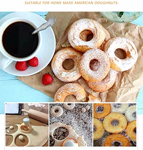 Brand new β YOOUSOO 2 Pack Donut Cutters Set 3 Inch,Cookie Cutter Round For Baking Donut Mould Maker Plastic With Dipping Plier, Cake Mold Biscuit Cutter Non-Stick Mold Baking DIY Donut Tools β¨ - Image 5