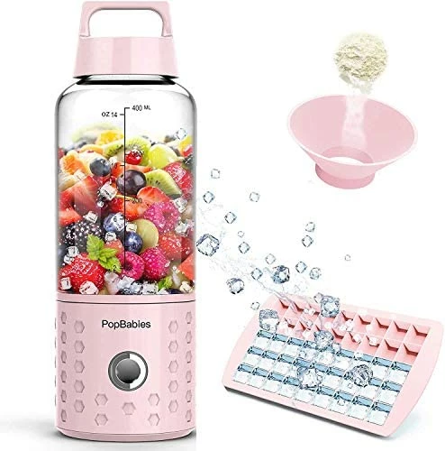 Best deal ๐ PopBabies Portable Blender, Personal Blender, Smoothie Blender For Shakes With USB Rechargeable Blender Bottle Corolina Blu ๐ - Image 8