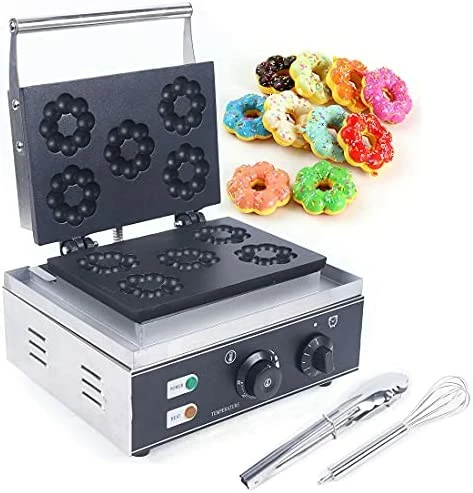 Best deal ๐ DNYSYSJ Mini Donut Electric Maker Machine Nonstick Donut Baker Machine 6 Doughnuts Countertop Mini Cupcake Mini-Pie And Quiche Waffle Maker 1550W For Home Cafe (6 Holes - 3in Each) โจ - Image 8