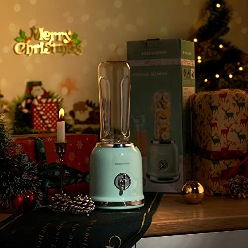 Outlet ๐ Personal Blender, REDMOND Powerful Smoothie Blender With 2 Portable Bottle 2 Speed Control & Pulse Function 6 Stainless Steel Blades, BPA Free (Green) ๐ฅ - Image 2