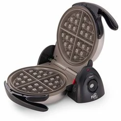 Wholesale ⌛ Presto 03510 Ceramic FlipSide Belgian Waffle Maker,Black Blackgray 💯