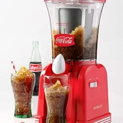 Flash Sale 🧨 Nostalgia Coca-Cola 32-Ounce Retro Slush Drink Maker Slushie Machine For Home, Red 😀