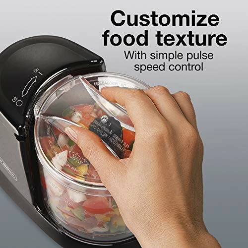 Best Sale 😉 Proctor Silex Durable Electric Vegetable Chopper & Mini Food Processor For Chopping, Puree & Emulsify, 1.5 Cup, Black 😀 - Image 4