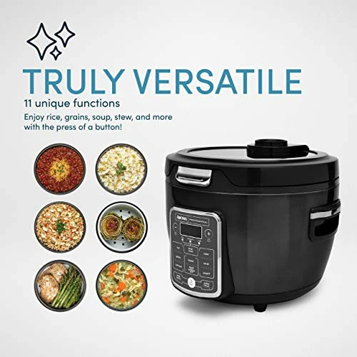 Flash Sale โ๏ธ Aroma Professional ARC-1230B Grain, Oatmeal,Slow Cooker, Saute, Steam, Timer, 10 Cup Uncooked/20 Cup Cooked, Black ๐ฅ - Image 2