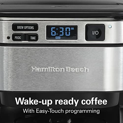 Best reviews of ๐ฅ Hamilton Beach Programmable Coffee Maker, 12 Cups, Front Access Easy Fill, Pause & Serve, 3 Brewing Options, Black (46310) ๐ - Image 3