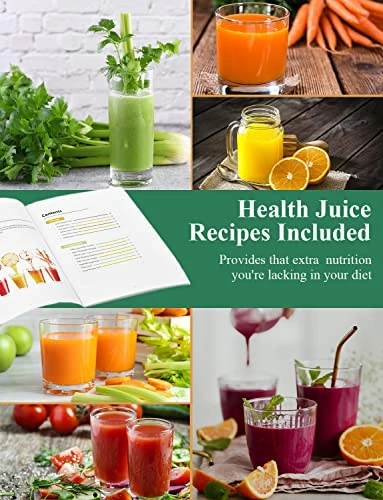 Flash Sale 🛒 Juilist Juicer, Juicers Extractor Easy To Clean, 3" Wide Feed Chute Juicer Machines For Whole Vegetable And Fruit, 2 Speeds Control For Soft & Hard Fruits, With Brush Easy To Clean, Anti-drip & Anti-slip Function, BPA Free ✔️ - Image 3