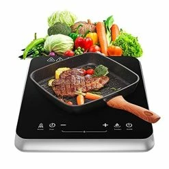 Deals 🎉 COOKTRON 1800W Portable Induction Cooktop, 10 Temperature 9 Settings Countertop Burner With Timer, Sensor Touch Electric Induction Cooker Cooktop With Kids Safety Lock, Black (AAMUS-CT-FS-IC312) ❤️