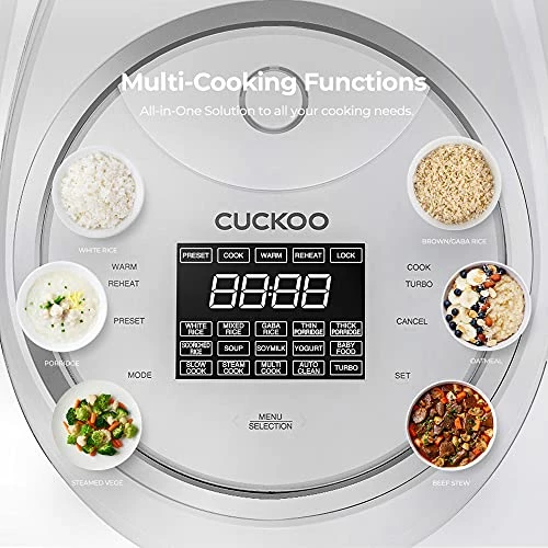 Outlet 🔥 CUCKOO CR-1020F | 10-Cup (Uncooked) Micom Rice Cooker | 16 Menu Options: White Rice, Brown Rice & More, Nonstick Inner Pot, Designed In Korea | White ✨ - Image 2