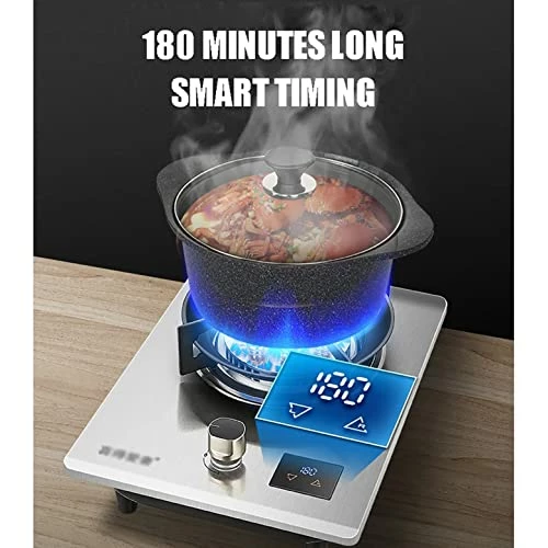 Discount π― ZXFF 32CM Built-in Gas Cooker, 7.2KW Nine-chamber Flame Wok Burner, Thickened Tempered Glass, (Anti-scalding Logo + Extinguishing Protection + Timing Off The Fire (Color : B, Size : LPG) π₯° - Image 5