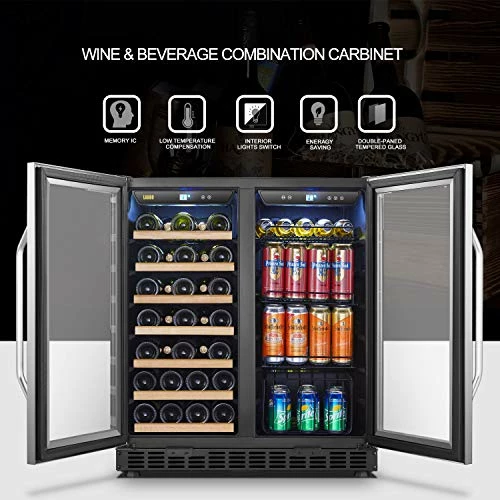 Best deal ๐ฅฐ Lanbo 30 Inch Built-in Dual Zone Wine And Beverage Cooler, 33 Bottle And 70 Can โ - Image 2
